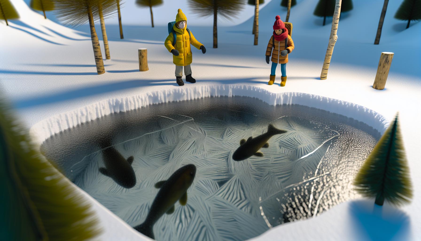 Warum frieren Fische im Teich ein? Ein Überblick über Winterphänomene