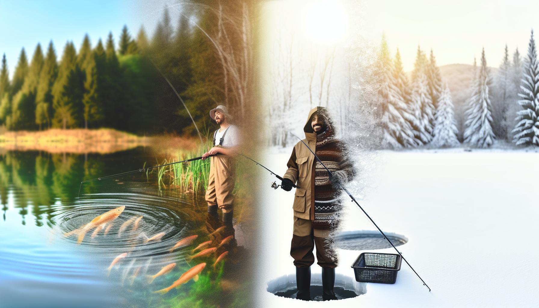 Saisonale Überblicke: Fischen im Sommer und Winter