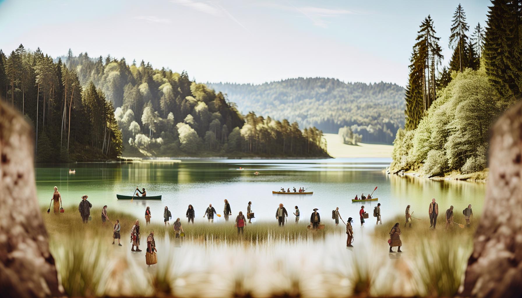 Die Hauptgewässer in der Nähe des Nägelesbergs