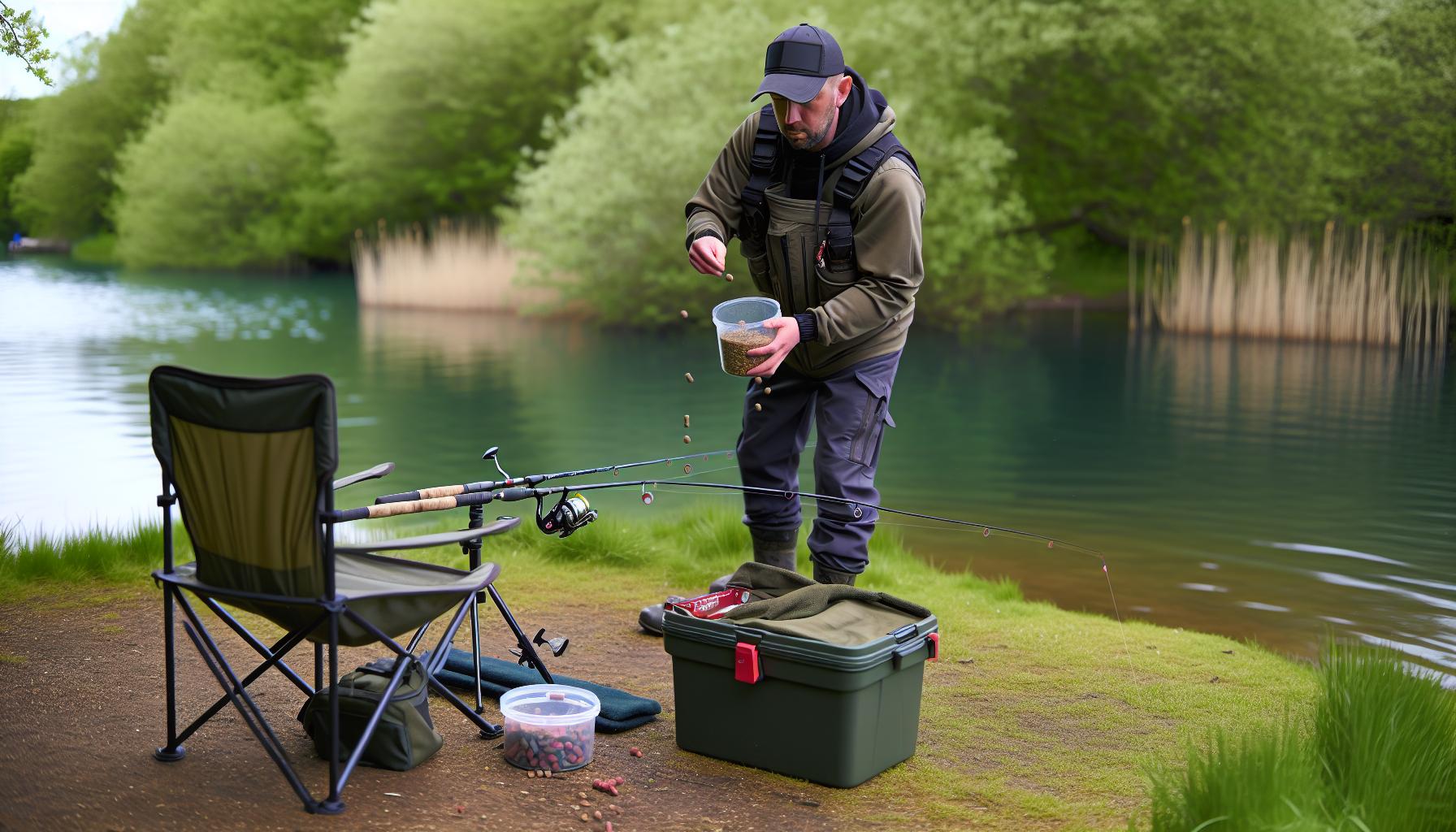 Einsatz von Futter und Ködern beim Feedern