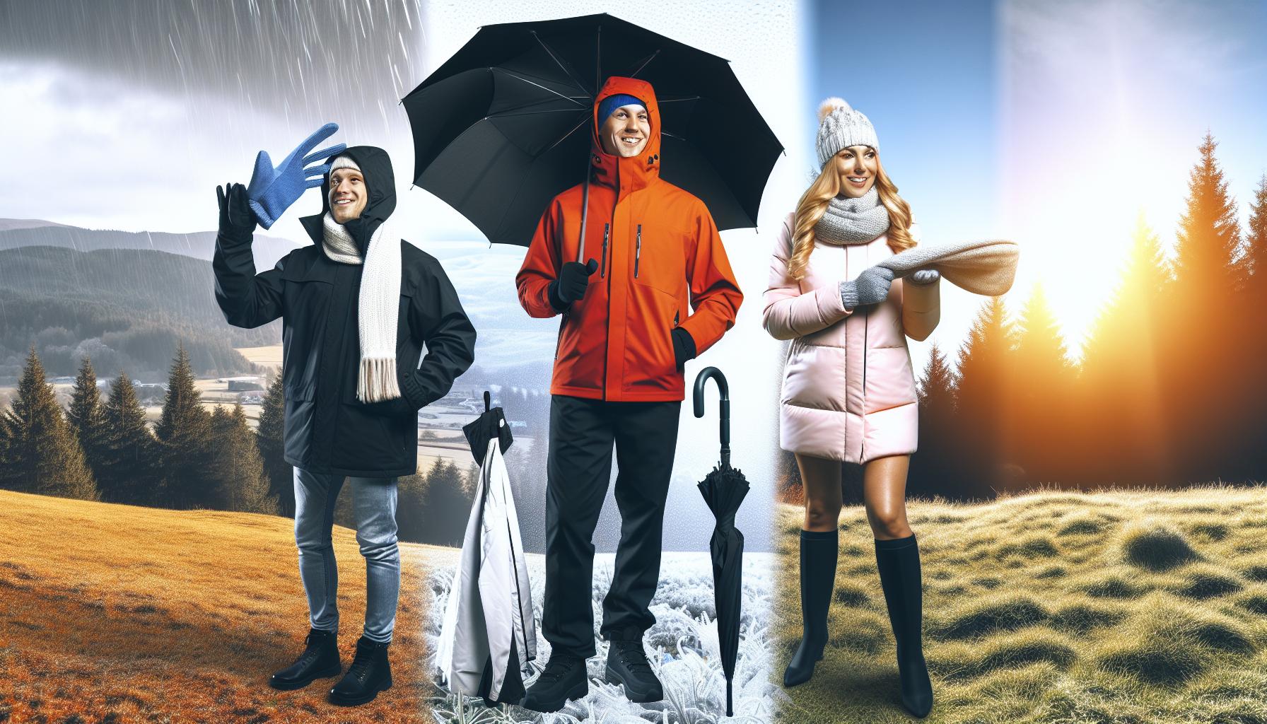 Ausrüstungsanpassungen je nach Wetterlage